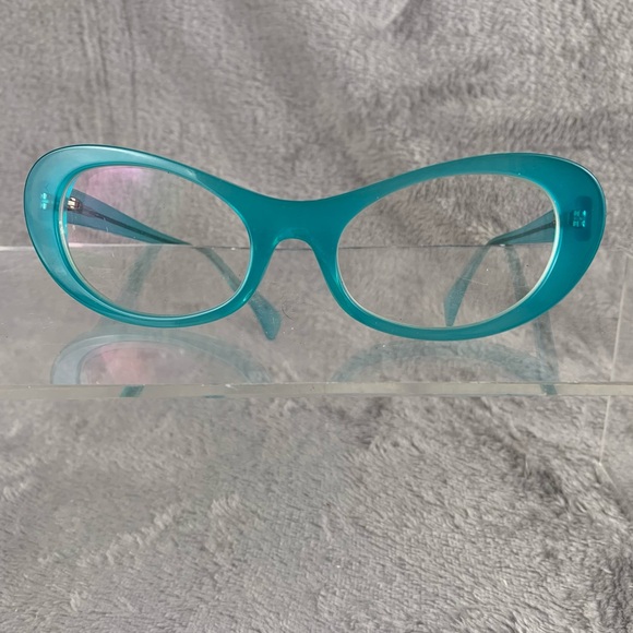 Jacques Durand Womens Eye Glasses Capri‎ M 159-037 Aqua Cat Eye Made In France - Picture 1 of 11